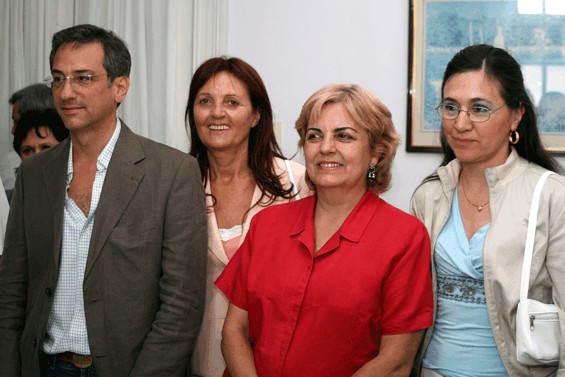 Marisa Montani, la flamante titular del &aacute;rea, junto a Eseverri y Nora Gelso.
